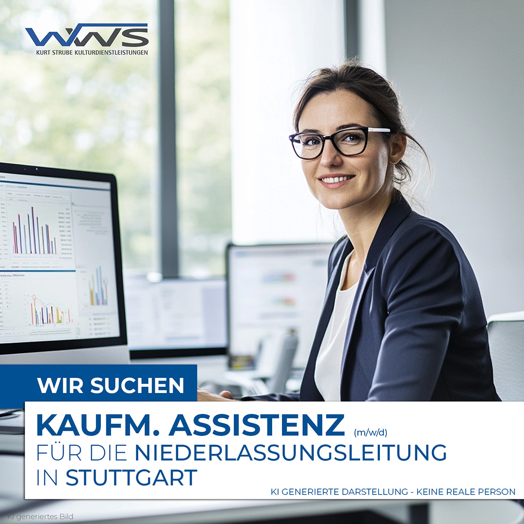 Kaufm. Assistenz (m(w/d) der Niederlassungsleitung in Stuttgart in Teilzeit