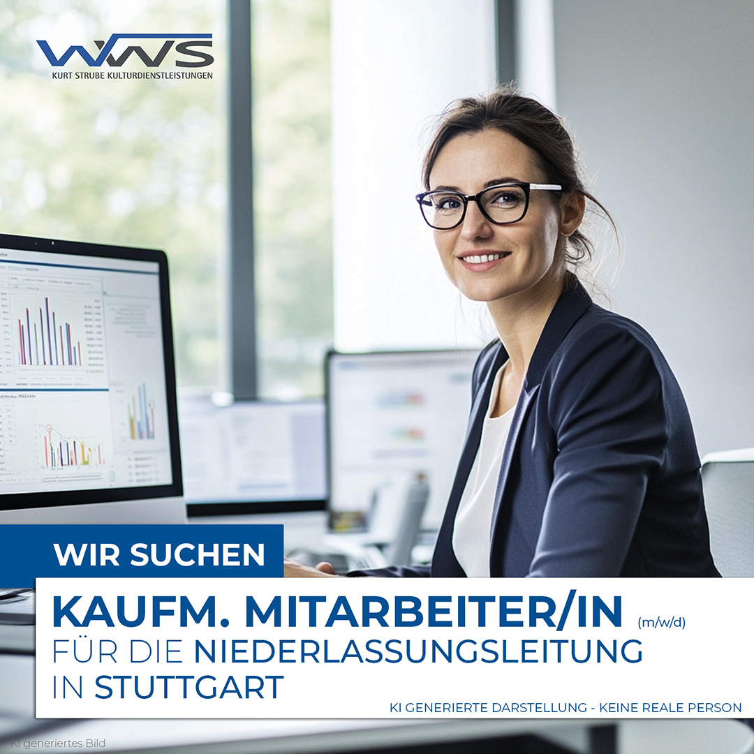 Kaufm. Mitarbeiter/in (m(w/d) der Niederlassungsleitung in Stuttgart in Teilzeit