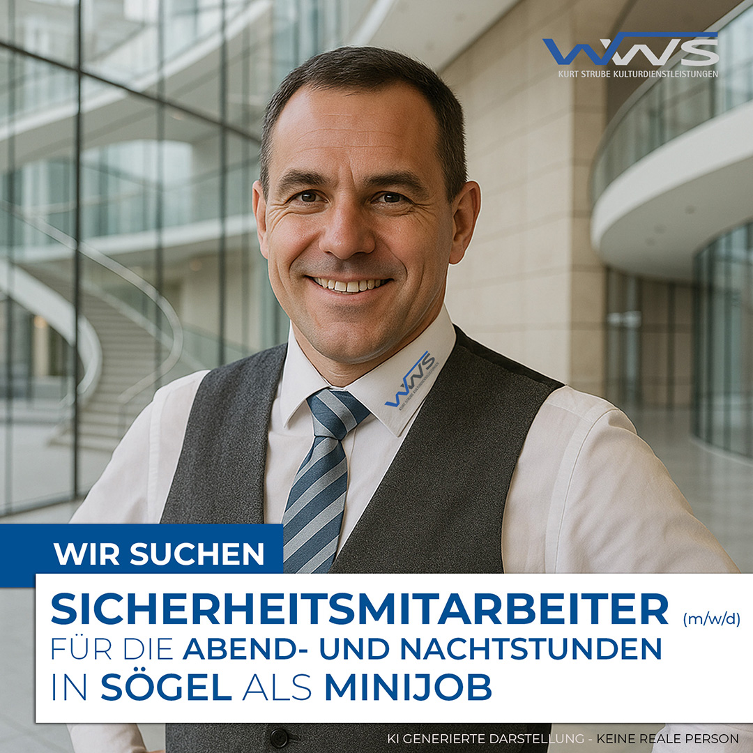 Sicherheitsmitarbeiter (m/w/d) in Sögel auf Minijob-Basis