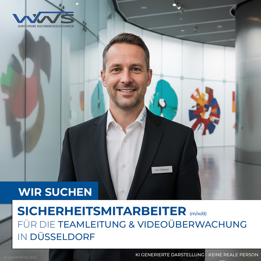 Sicherheitsmitarbeiter (m/w/d) für die Teamleitung und Videoüberwachung in Düsseldorf