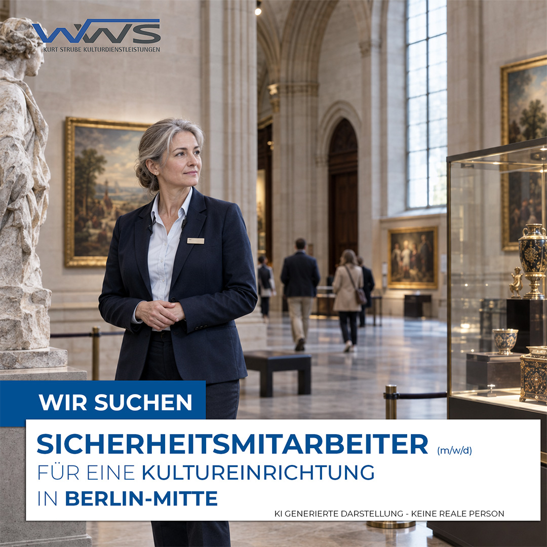 Sicherheitsmitarbeiter (m/w/d) für den Aufsichtsdienst in Berlin-Mitte