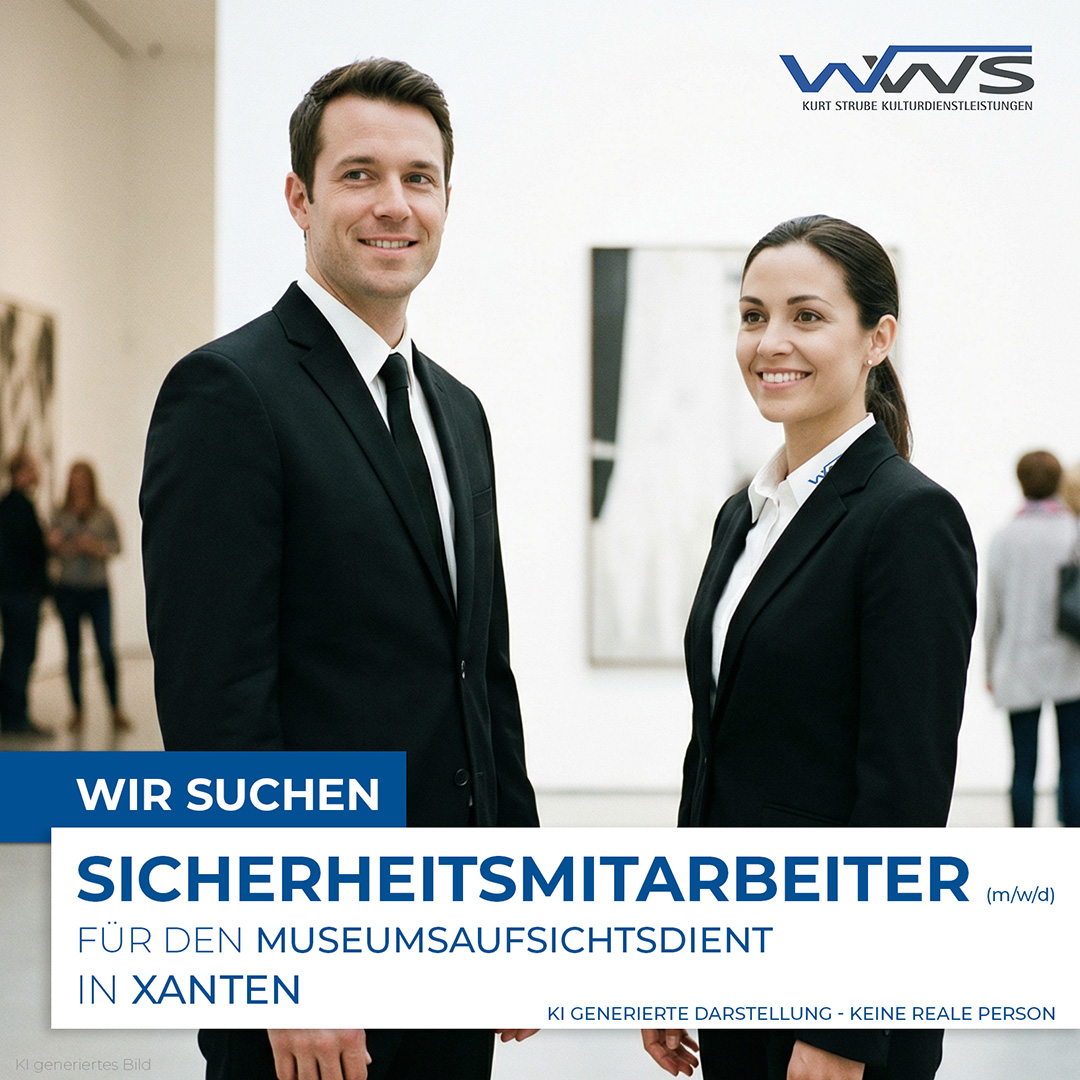 Sicherheitsmitarbeiter (m/w/d) für den Museumsaufsichtsdienst in Xanten